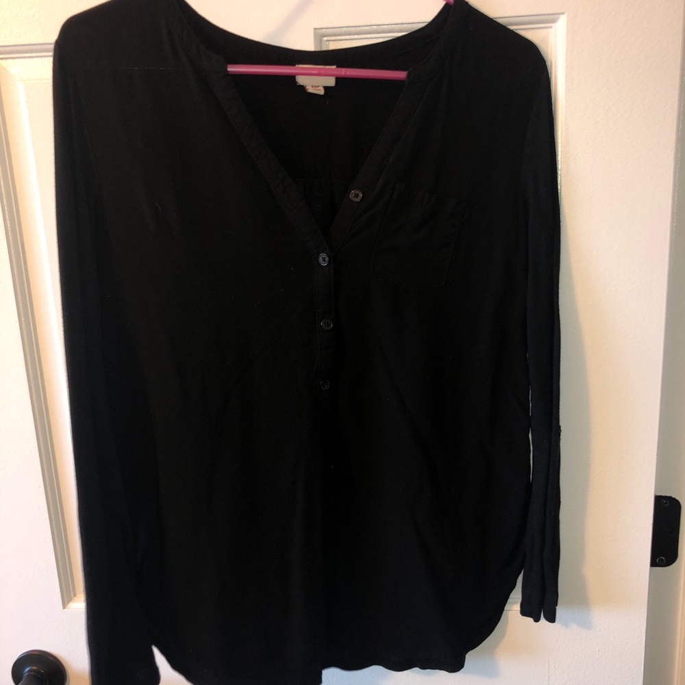 Two Merona tops button up-great for nursing 3/4 sleeves